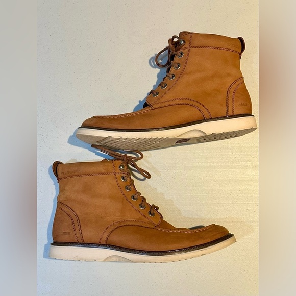 Wolverine 1883 Men’s Moc Toe Soft Leather Tan Work Boot W05430 Size 7 1/2 - Picture 1 of 10